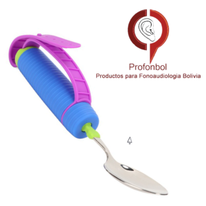 Cuchara adaptable para personas con discapacidad portátil - Cubiertos antideslizantes para manos temblorosas, para pacientes ancianos u otras lesiones